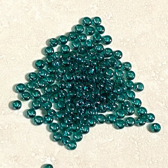 3/$10, Seed Beads Lustre Rocaille ~Teal~ - Picture 1 of 3
